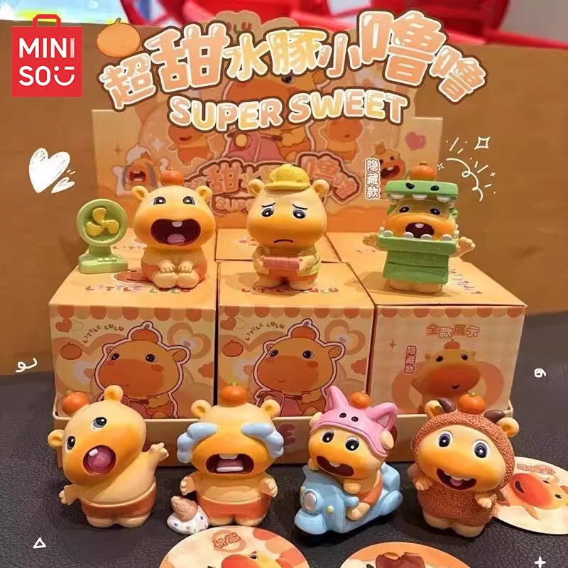 

Miniso Water Rat Lu Lu Blind Box Stress Relief Doll Trendy Ornament Toy Gift Doll Surrounding Easy Carry Mini Size Collectible