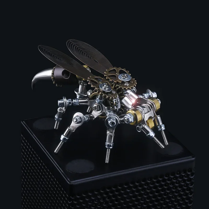 3d DIY educational building blocks educational toys wasp dragonfly mecha creative birthday gifts office decoration ornaments