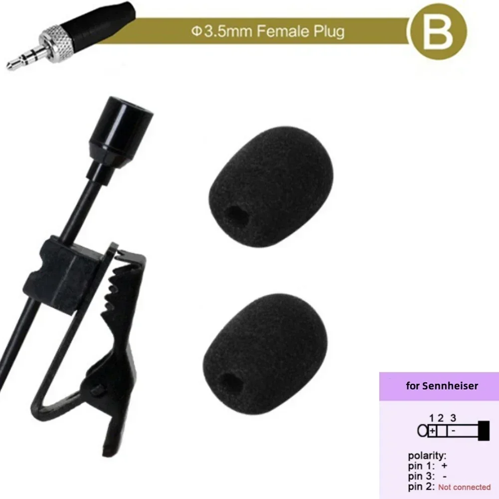 Mikrofon z klipsem na klapę 3,5 mm 3-pinowy 4-pinowy XLR do systemu bezprzewodowego Bezprzewodowy mikrofon Audio Technica Mic — zdjęcie produktu 4