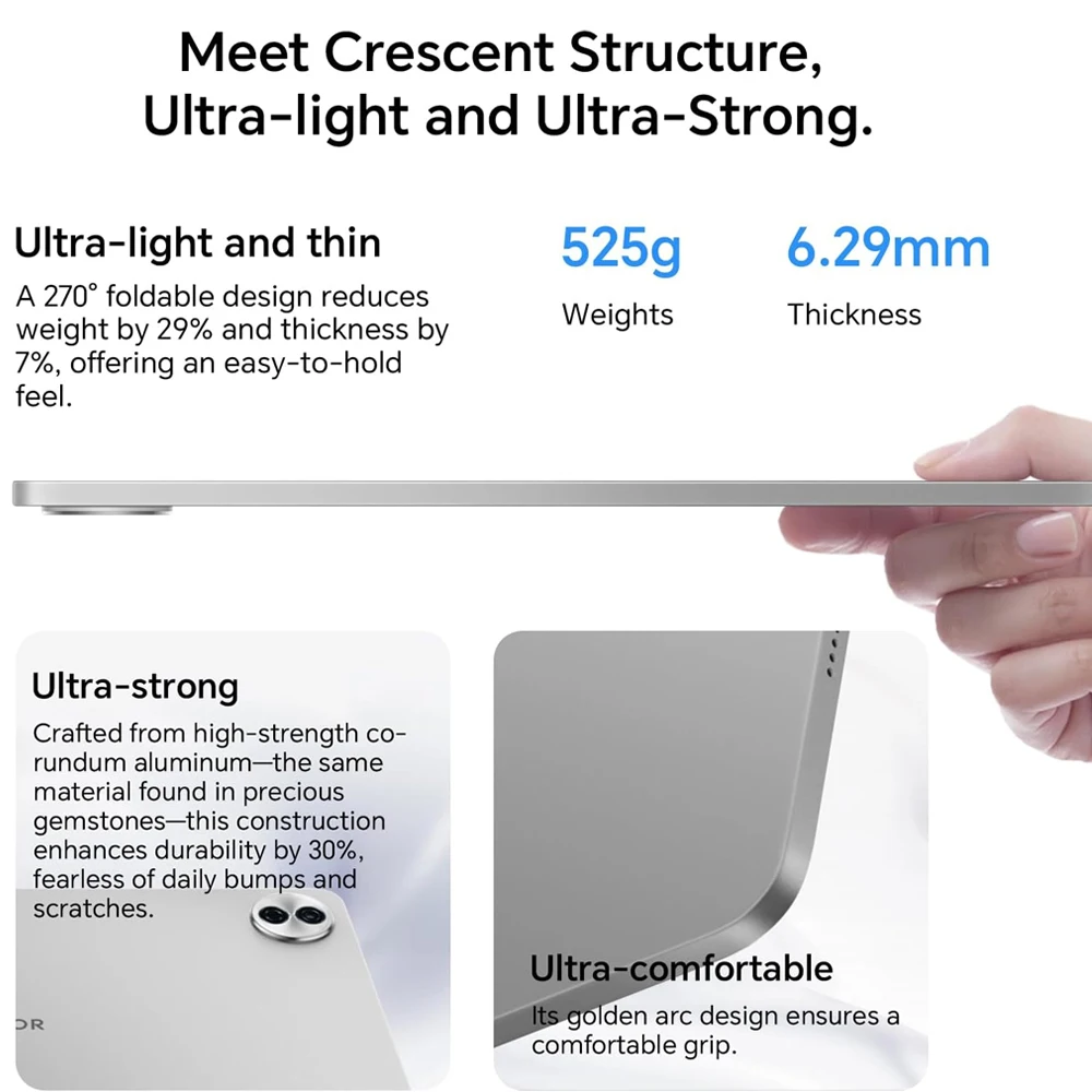 HONOR Pad 10,EU Version Android WIFI Tablet, 8GB+256GB, 10100mAh Battery,12.1-inch 120Hz 2.5K Display,Snapdragon 7 Gen 3
