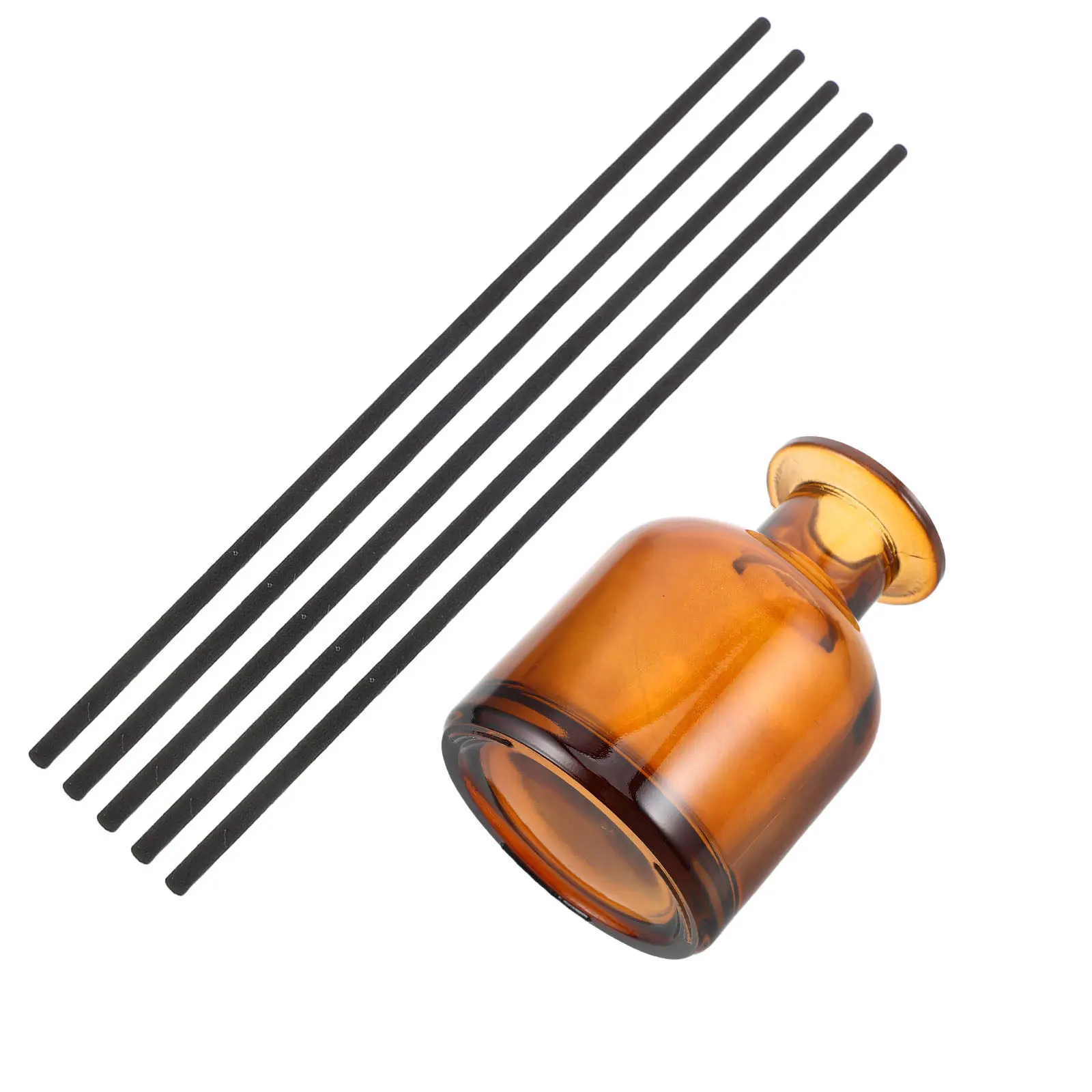 1Set Thick Glass Reed Diffuser Bottle 150Ml Empty Fragrance Diffuser Container Home Aroma Oil Diffusing Accessory