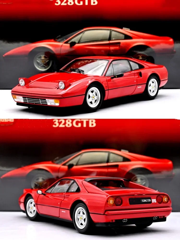 

Модель автомобиля Kyosho 1:18 328GTB, красная, имитационная, лимитированная серия, полностью открывающаяся, из металлического сплава, статическая, игрушка-подарок