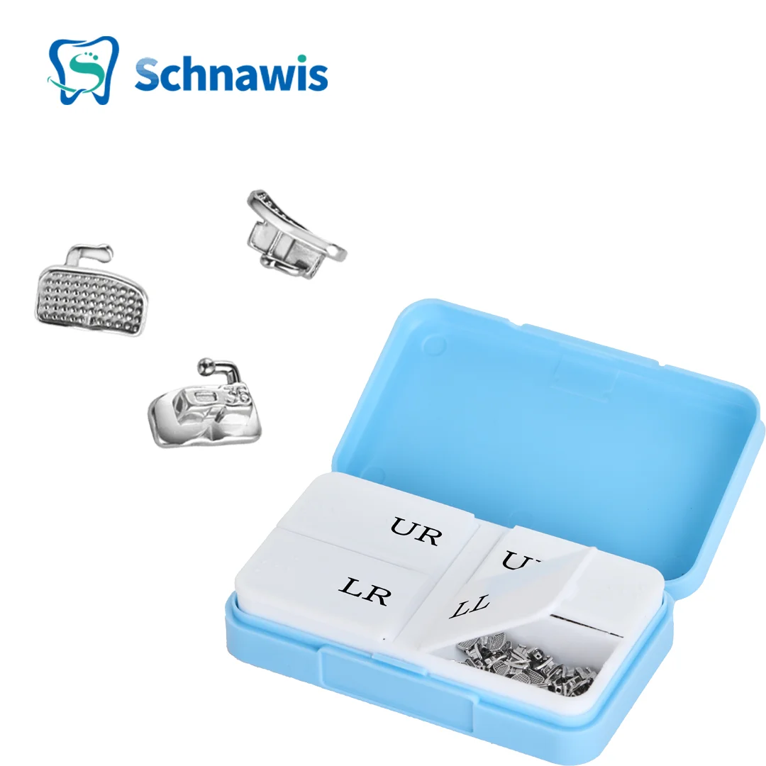 400Pcs/100sets Orthodontic MBT 1st Molar Dental Buccal Tubes Denistry Slot Bondable Monoblock Non-Convertible Roth MBT Brackets