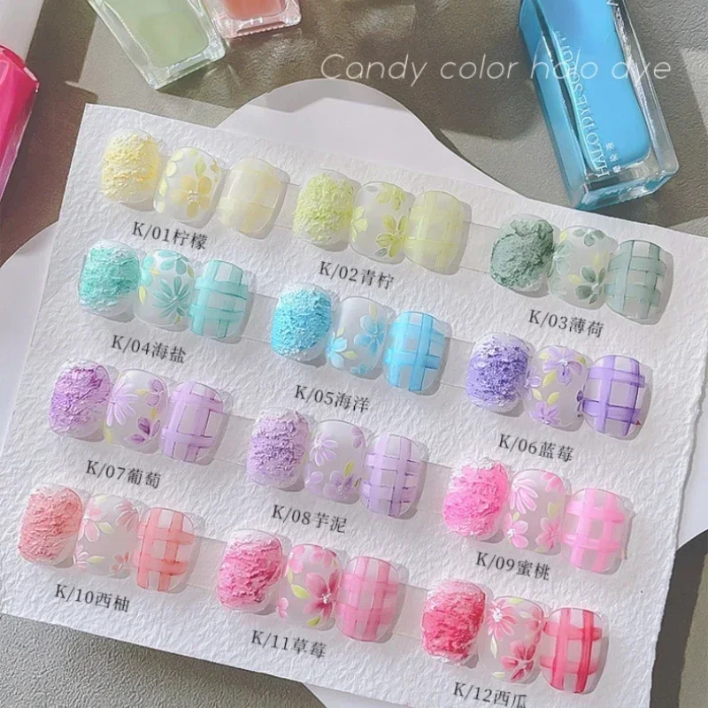 

12pcs 10ml Blooming Ink Nail Polish Watercolor Smoke Effect Marble Smudge Liquid Gel No Need UV/LED Lamp Nail Accessories