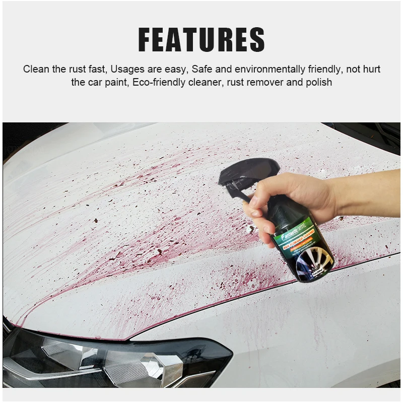 260ml Fantastic Xml Remove Iron Powder Spray Liquid Rust Removal Effectively Car Cleaning Products Wheel Hub Cleaner