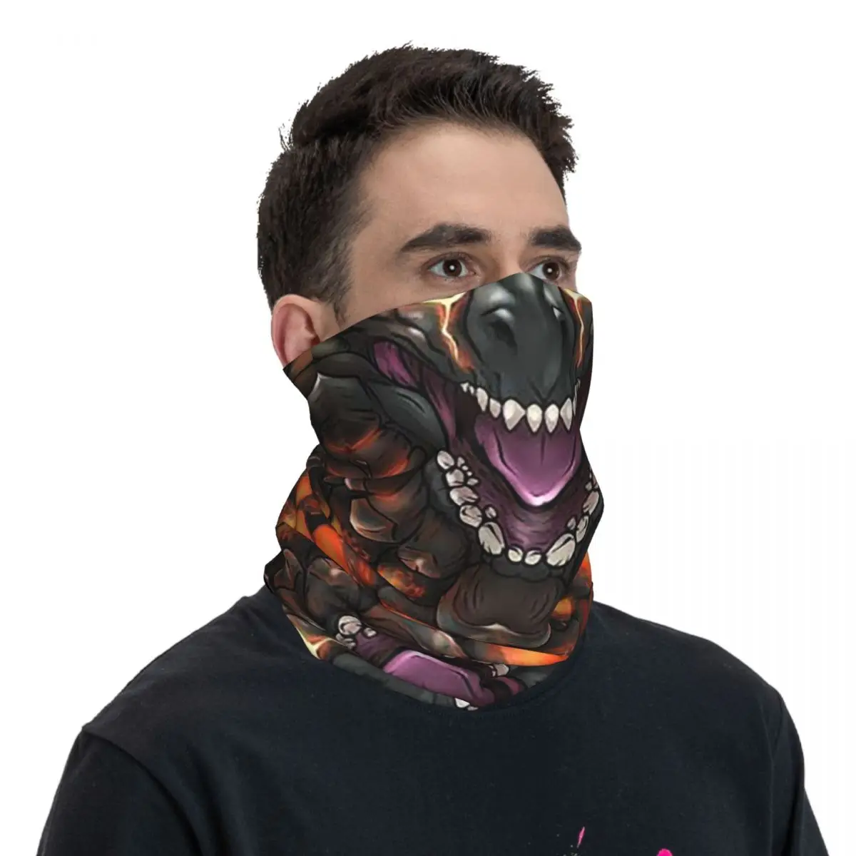 Bazelgeuse (Monster Hunter World) Face Bandana Neck Gaiter Printed Magic Scarf Multifunction Balaclava Riding Adult All Season