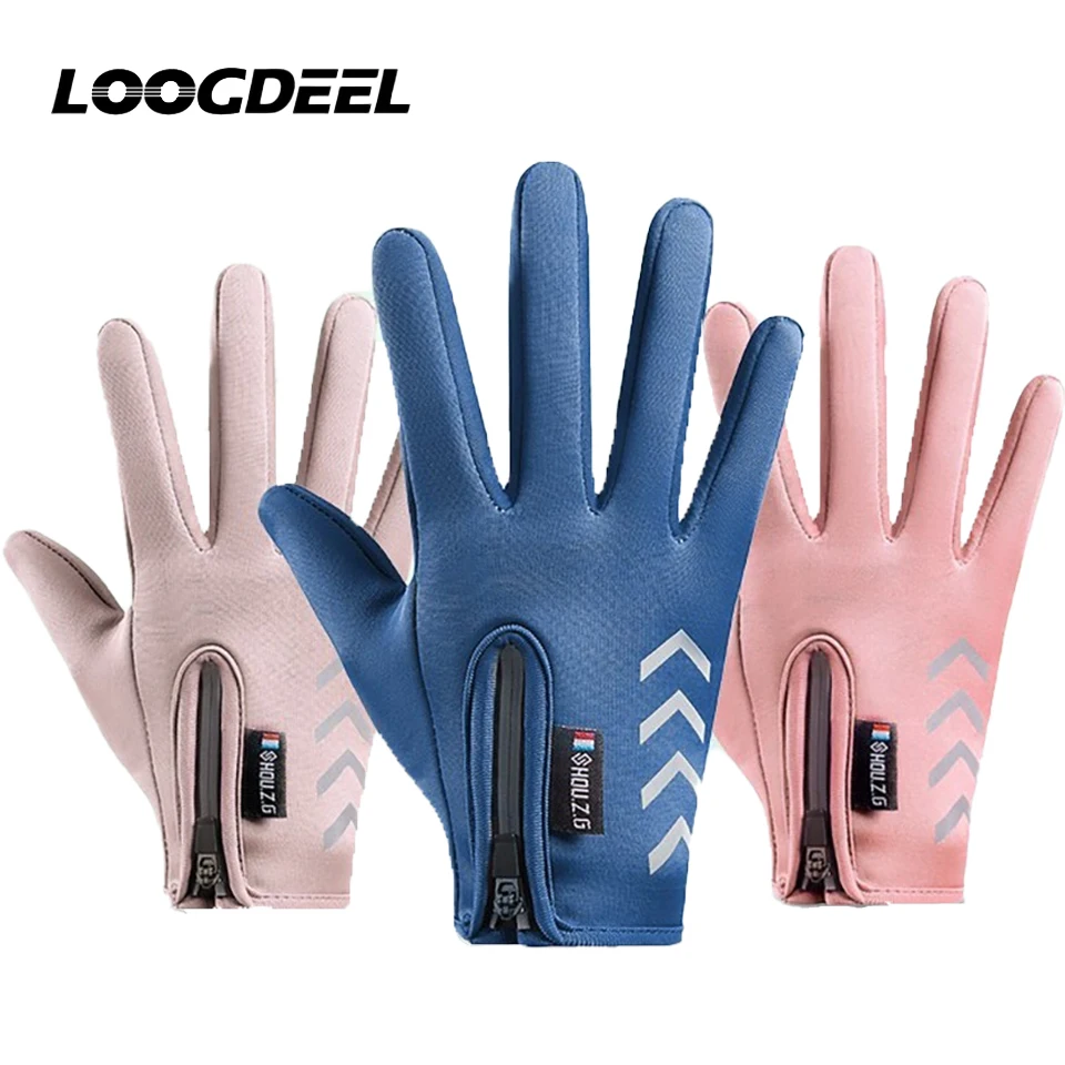 

LOOGDEEL Cold Weather Thermal Cycling Windproof Running Glove for Snow Cycling Bike Riding Kids Winter Warm Sports Gloves
