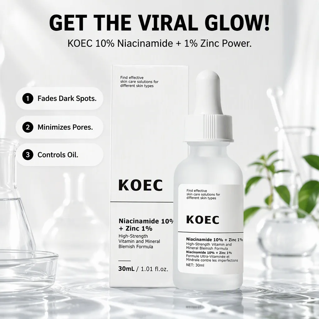 Niacinamide 10% + Zinc 1% Face Serum 30ml Blemish Care Oil Control Pore Refining for Acne Prone Skin