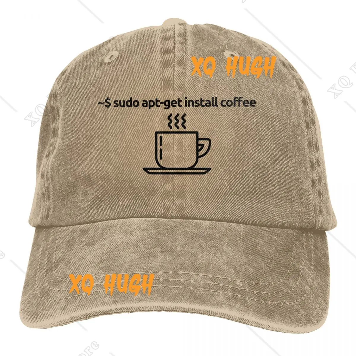 Linux Sudo Apt Get Install Coffee Funny Linux Command Line Men and Woman's Baseball Caps Sun Hats Unisex Hats