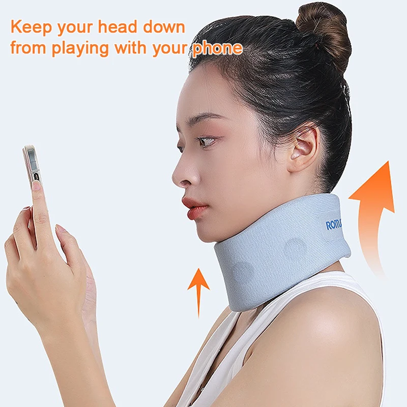 1PC Neck Support Neck Stretcher Cervical Brace Traction Cervical Collar Office Soft Foam Neck Brace Sleeping Neck Support Brace