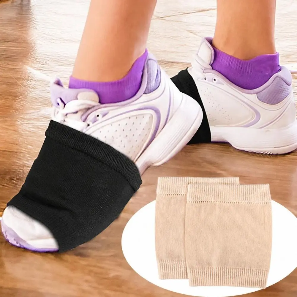 1pair Portable Anti-Slip Dance Socks Elastic Durable Over Shoe Socks Breathable Grip Sole Dance Practice