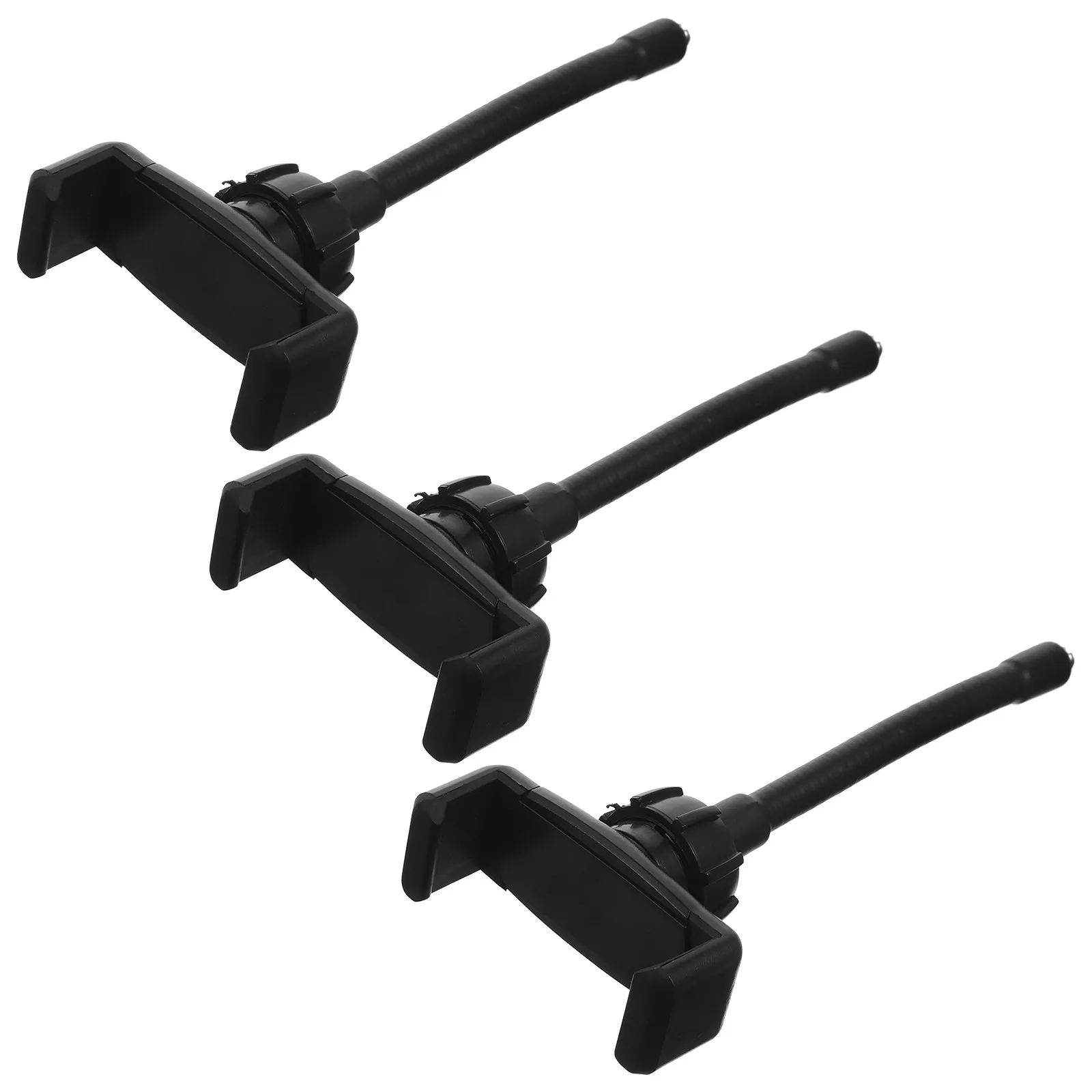 

3Pcs Gooseneck Phone Holder Flexible Rotating Clip Adjustable Silicone Pad Phone Mount Compatible with Photography Accessories