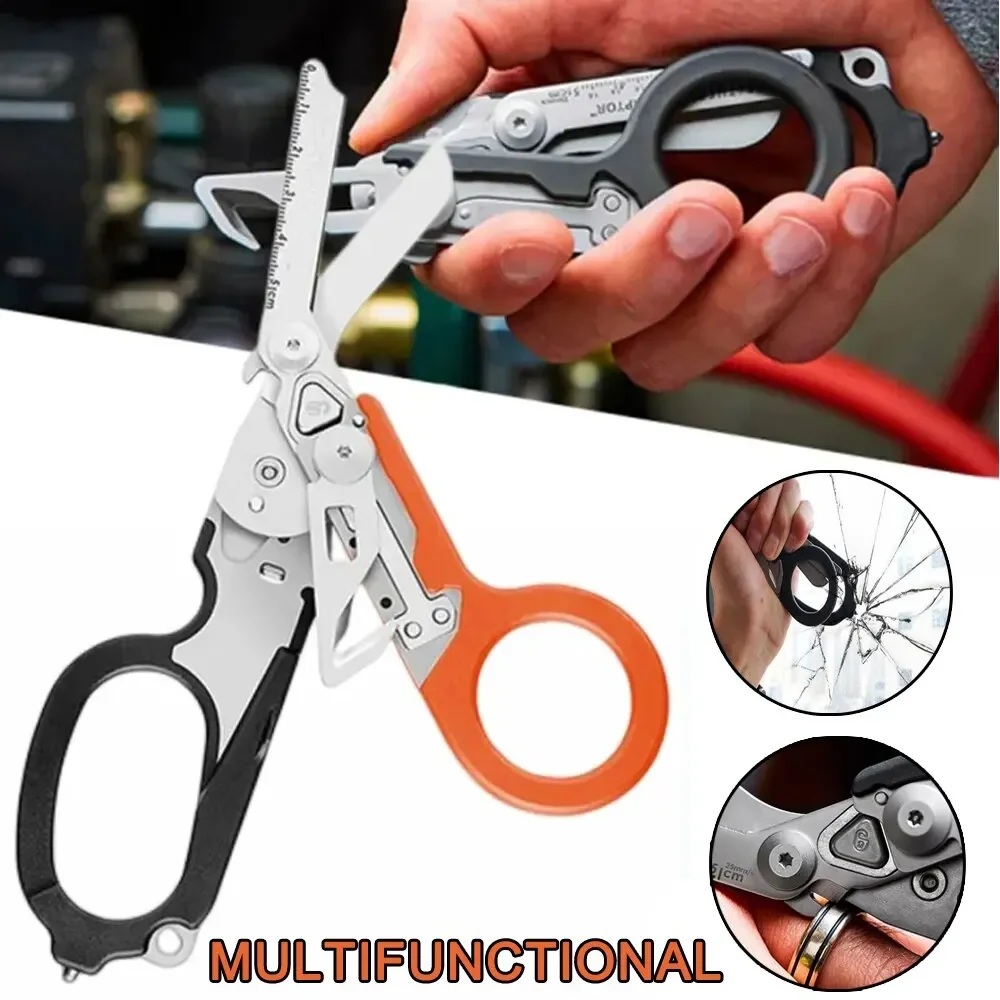 Multifunction scissors Tactical scissors folding medical paramedic scissors First Aid Outdoor Survival tool emergency scissors