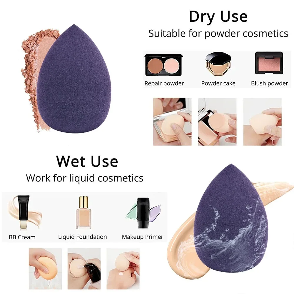 12 Stuks Make-Up Spons Blender Schoonheid Ei Zachte Cosmetische Puff Foundation Sponzen Powder Puff Vrouwen Make-Up Tools Schoonheid Accessoires