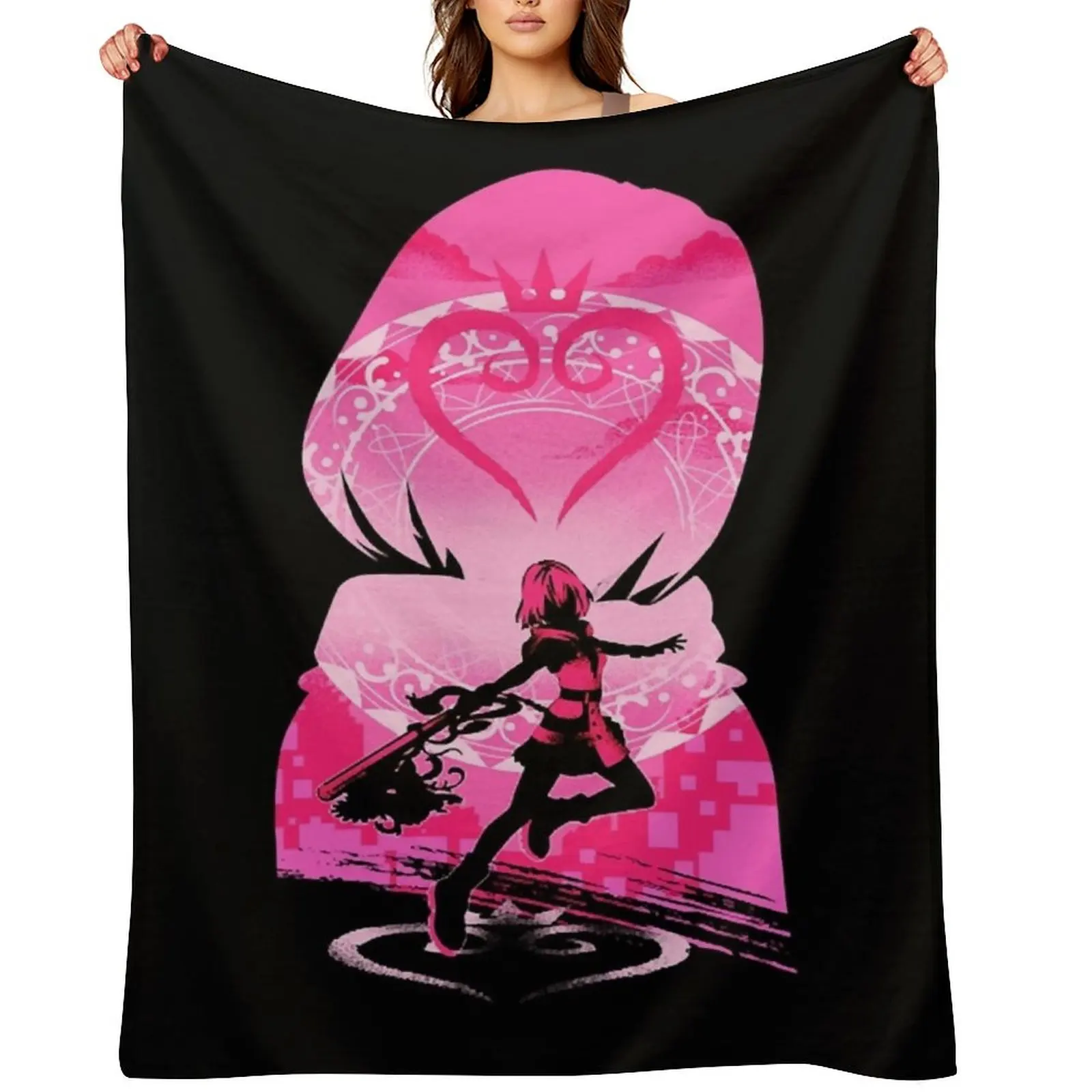 Kairi Kingdom heart v1-Camiseta manta siesta diseñador de lujo grandes mantas de lujo