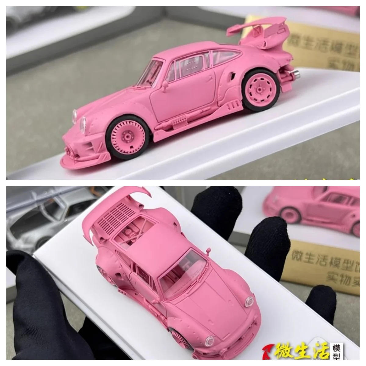 

DCM 1:64 RWB 964 розовая широкотеловая гоночная спортивная модель, литый под давлением коллекционный автомобиль, ограниченная серия, хобби-игрушки