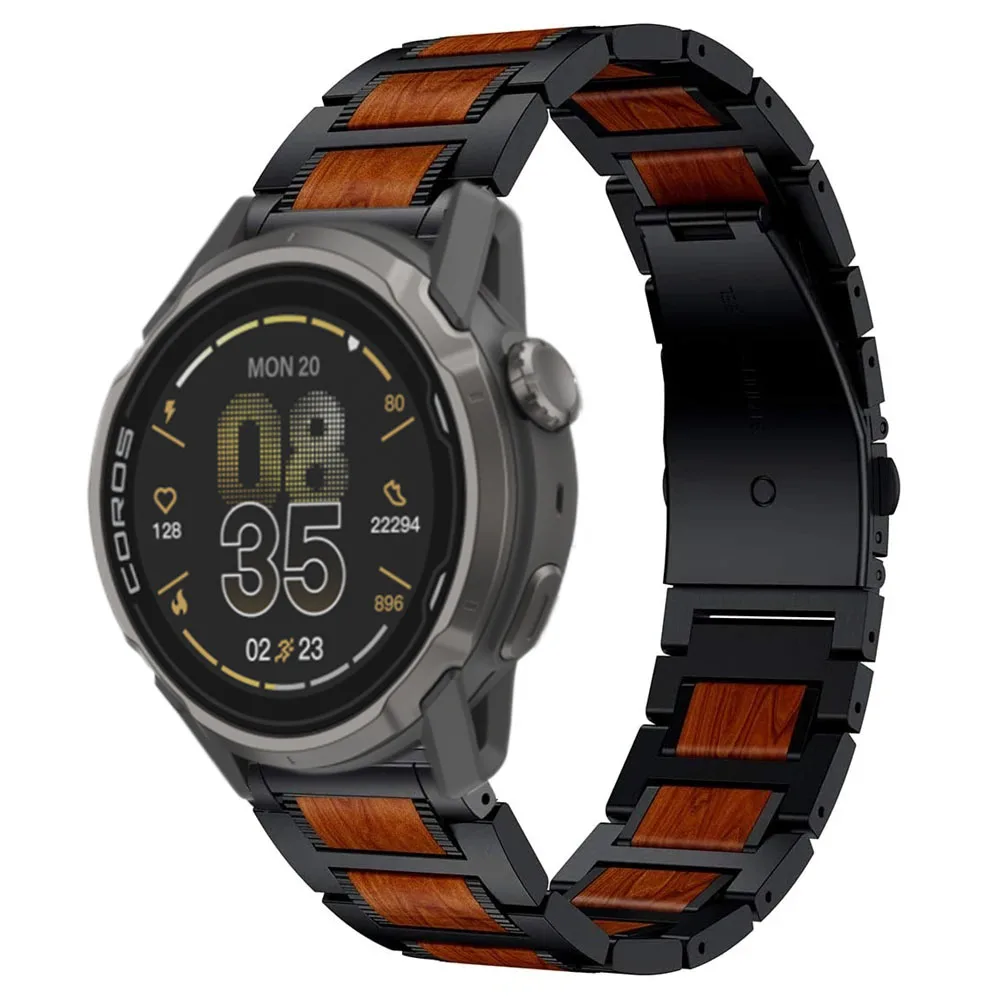 22mm Metal Rosewood Strap for COROS APEX 4 42mm PACE Pro 3 Bracelet Suunto Race 2 S Vertical 2 Ocean CMF Watch 3 Pro 2 1 Correa