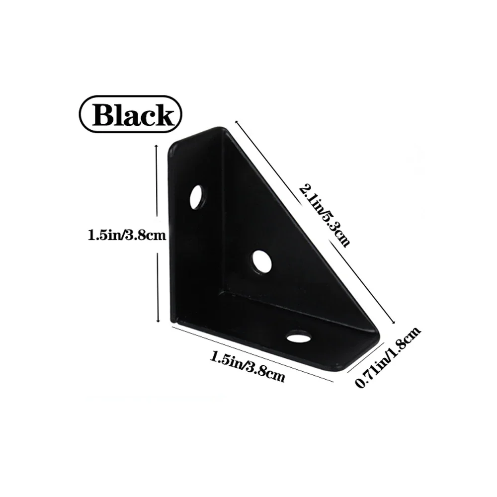 90° Right Angle Furniture Support Bracket Durable Reinforcement with Included Screws for Stabilization And Durability