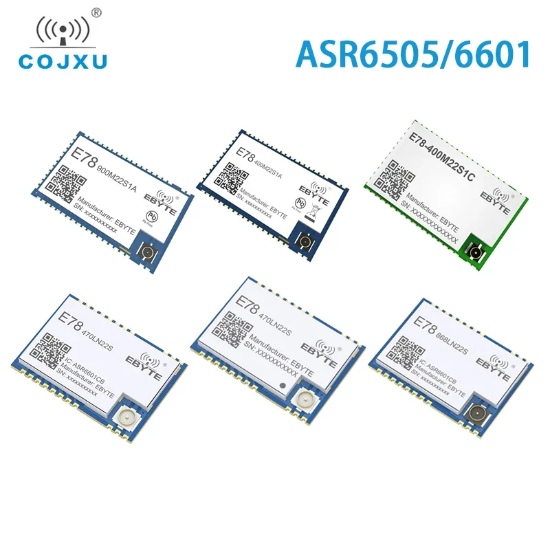 ASR6601 ASR6505 LoRaWan LoRa Module COJXU E78 Series 400M/900M Long Communication Soc IPEX/Stamp Hole Antenna Wireless Module