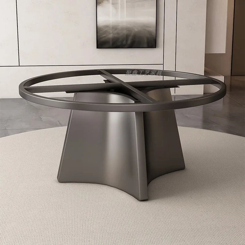 

Круглая опора для обеденного стола из нержавеющей стали, ножки для круглого стола, подставка для мраморного стола, роскошная подставка для каменного стола, для дома