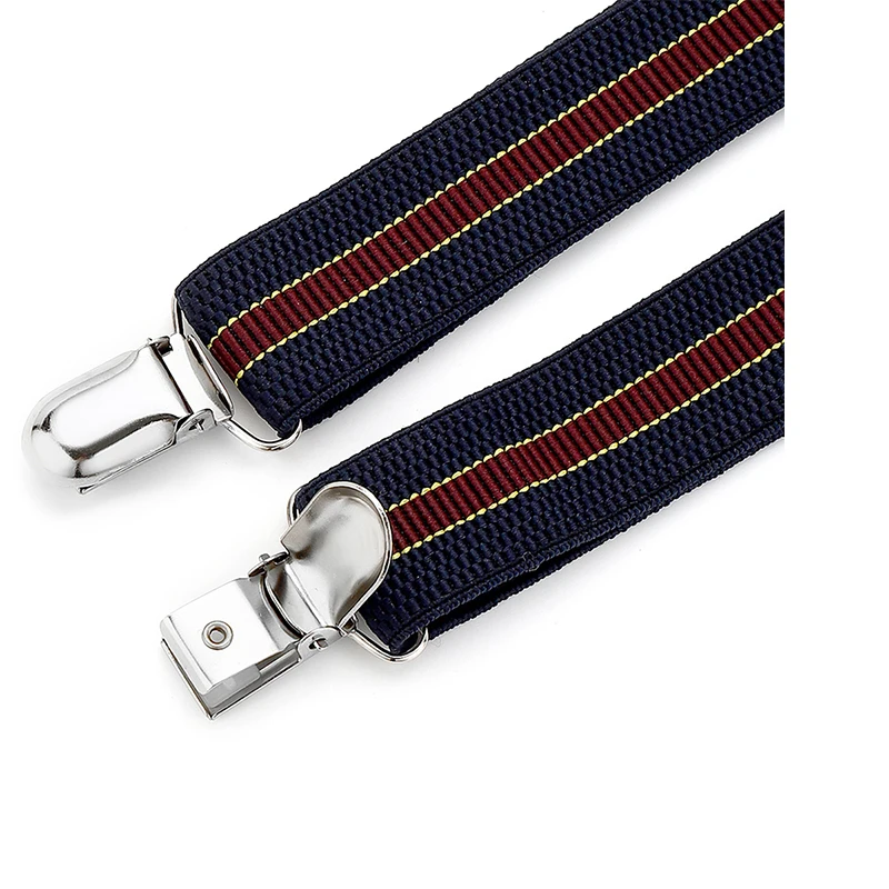 أزياء عارضة نوع دائم قابل للتعديل مطاطا 4 مشبك حزام الملمس حزام