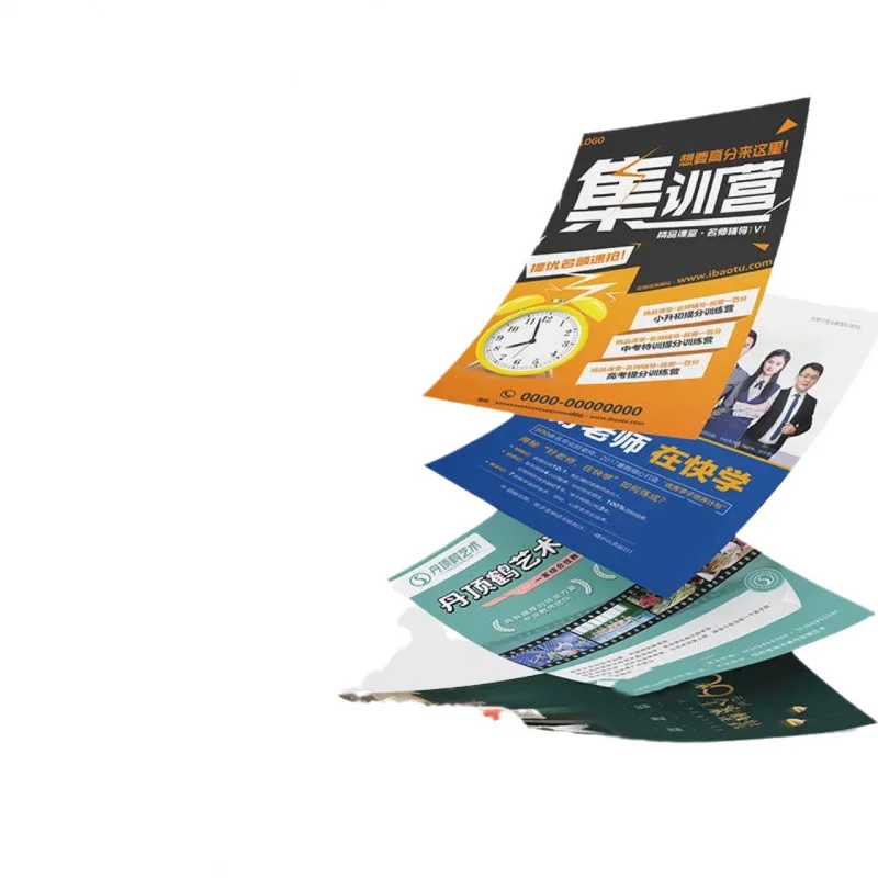 Customized. Leaflet Print Instruction Manual Double-Sided Advertising Enterprise Brochure-Fold Page Printing Leaflet Color P