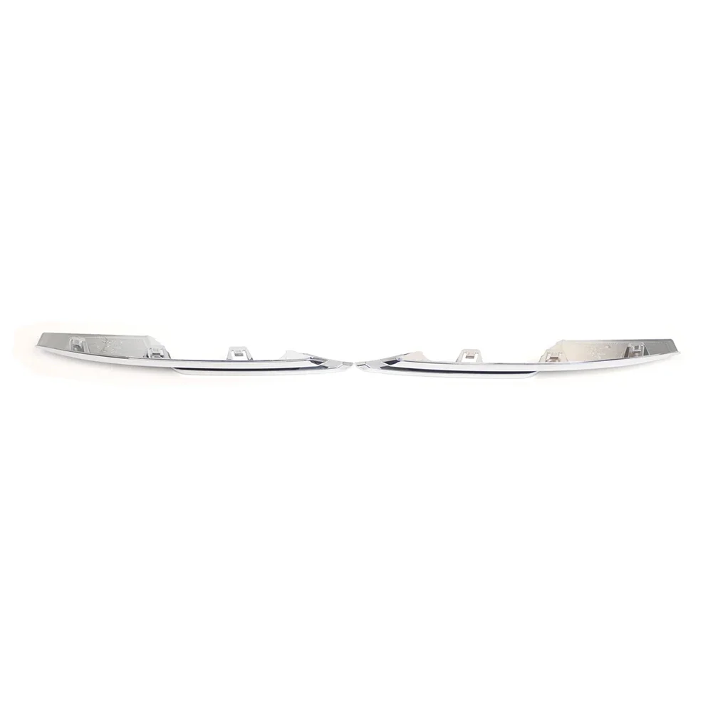 

Silver Foglight Grille Front Bumper Grille Trim Front Bumper Trim Wear-resistant Quick Installation Easy Installation