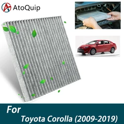 Car Cabin Air Filter For Toyota Corolla 2009-2019 Auto Filters Carbon Fiber 87139-02020 87139-02090 87139-06040 87139-06080