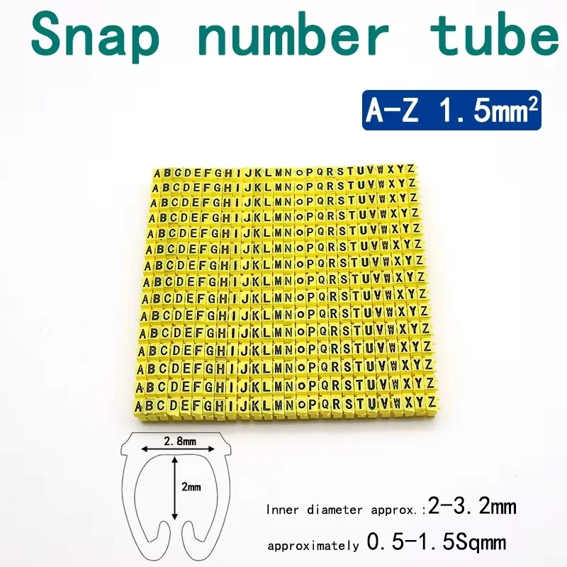 150/100Pcs Cable Markers Colourful C-Type Marker Number Tag Label For 2-3mm Wire Conspicuous And Easy To Identify