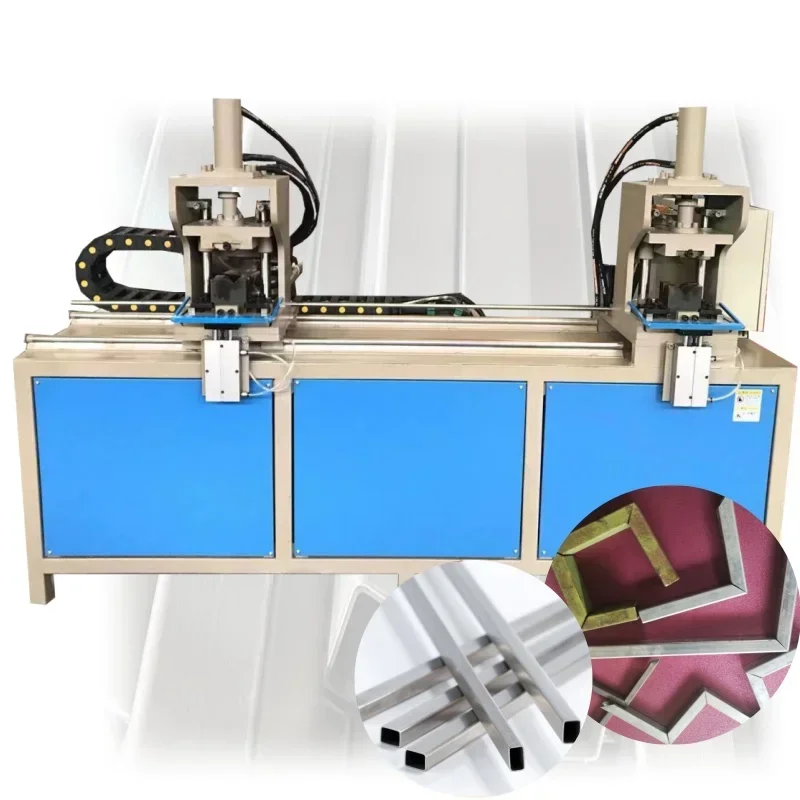 Angle Cutting and Punching Picture Frame Angle  Tube Notch Machine for Metal Sheet Square Pipe