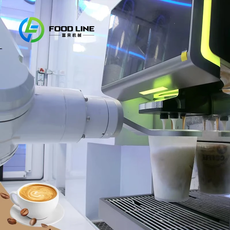 Geavanceerde 24-uurs intelligente onbemande koffie-automaat, metalen cabine, creditcard- en tokenbetaling, automatisch, commercieel