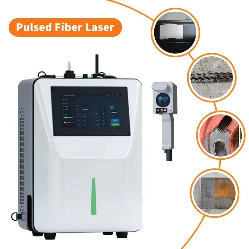 Backpack Cleaning Machine | Wearable Pulsed Fiber Rust and Paint Stripping Metal Surface Cleaning System