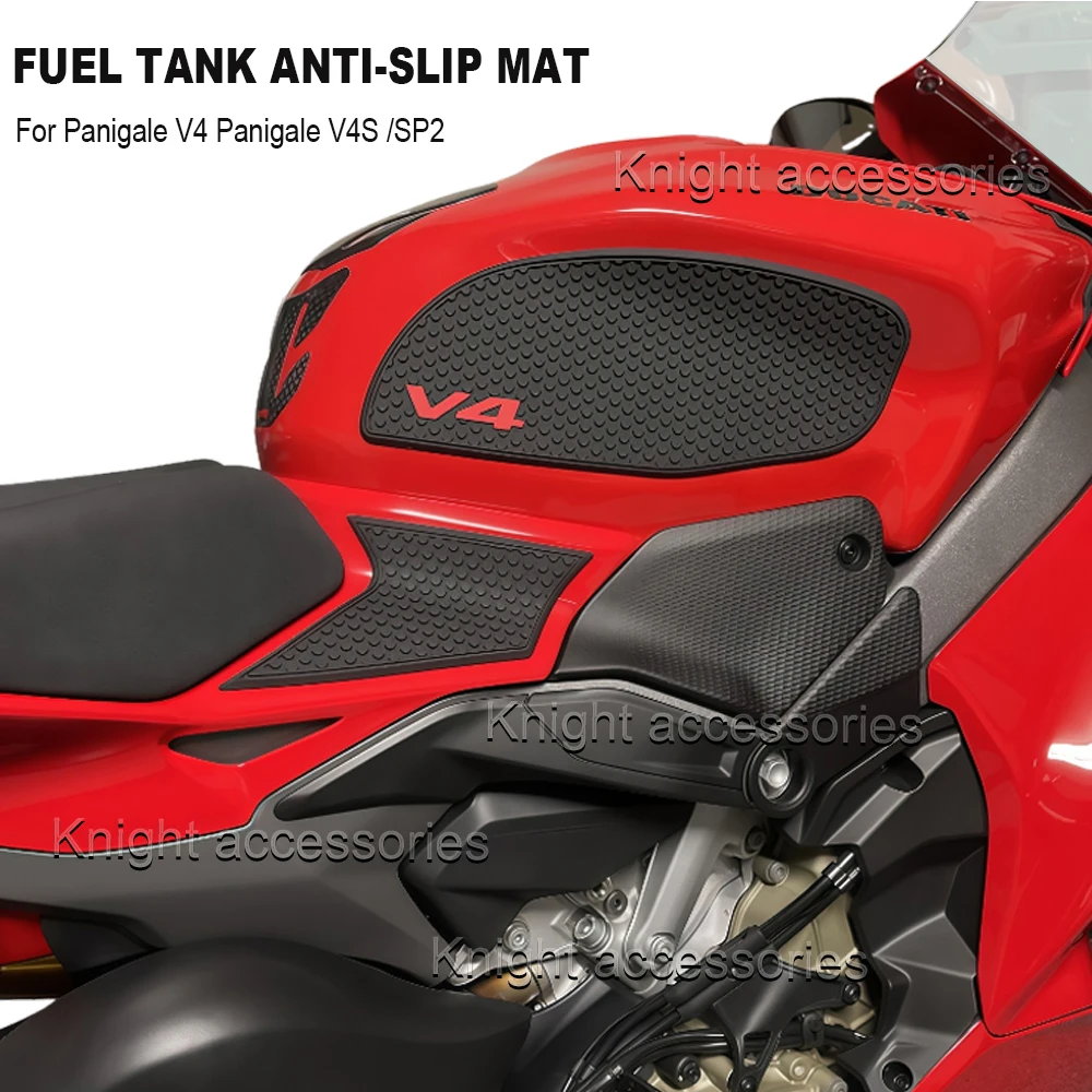 Empuñaduras de tanque para Ducati Panigale V4 Panigale V4S /SP2 255, almohadilla de tanque de combustible, pegatina de protección, rodilleras, tracción de rodilla