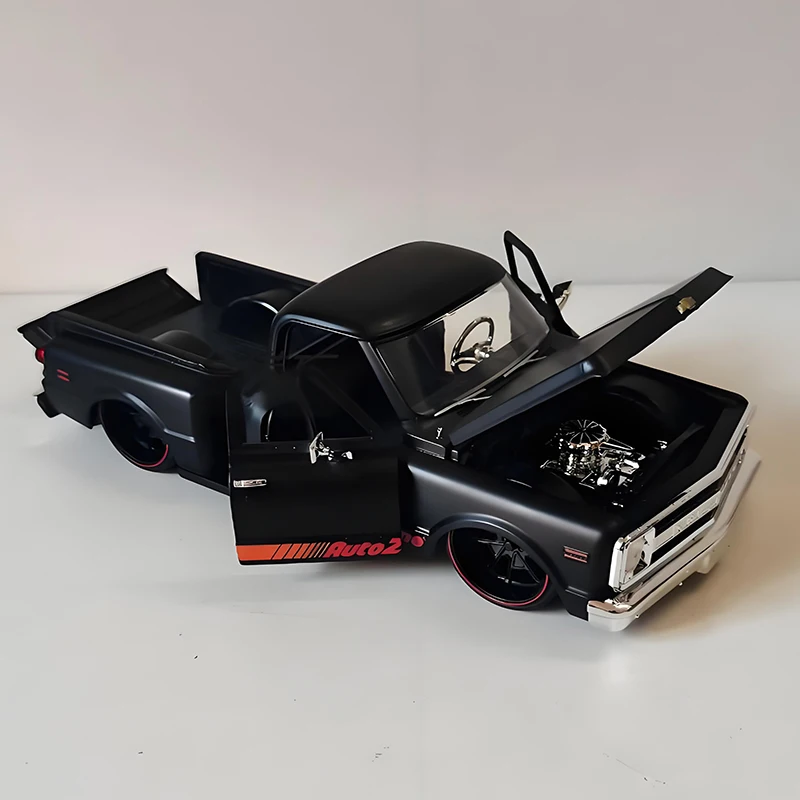 

JADA 1:24 C10 Stepside 1969 Alloy Car Diecasts & Toy Vehicles Car Model Miniature Scale Model Car For Children
