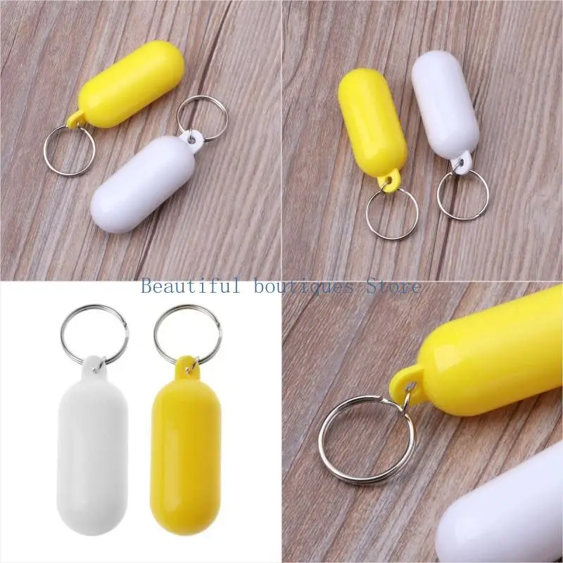 

U4LF Pill-shape Floating for Key Ring Bright Color Floating Keychain for Jet Ski