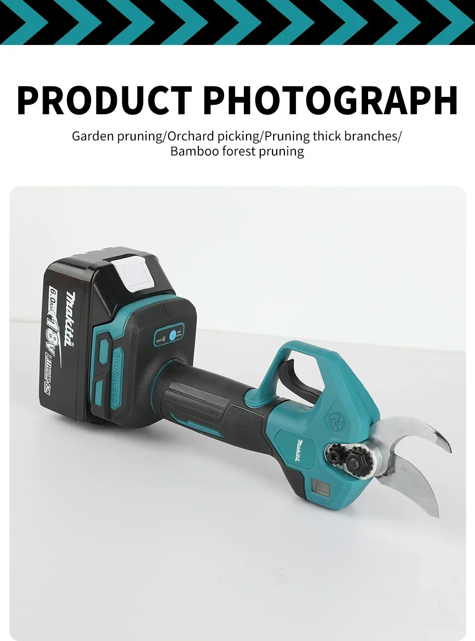 

Makita Brushless Cordless Electrician Scissors Pruning Shears Cutter Wireless Drills Tools Garden Pruner for Makita 18V Battery.
