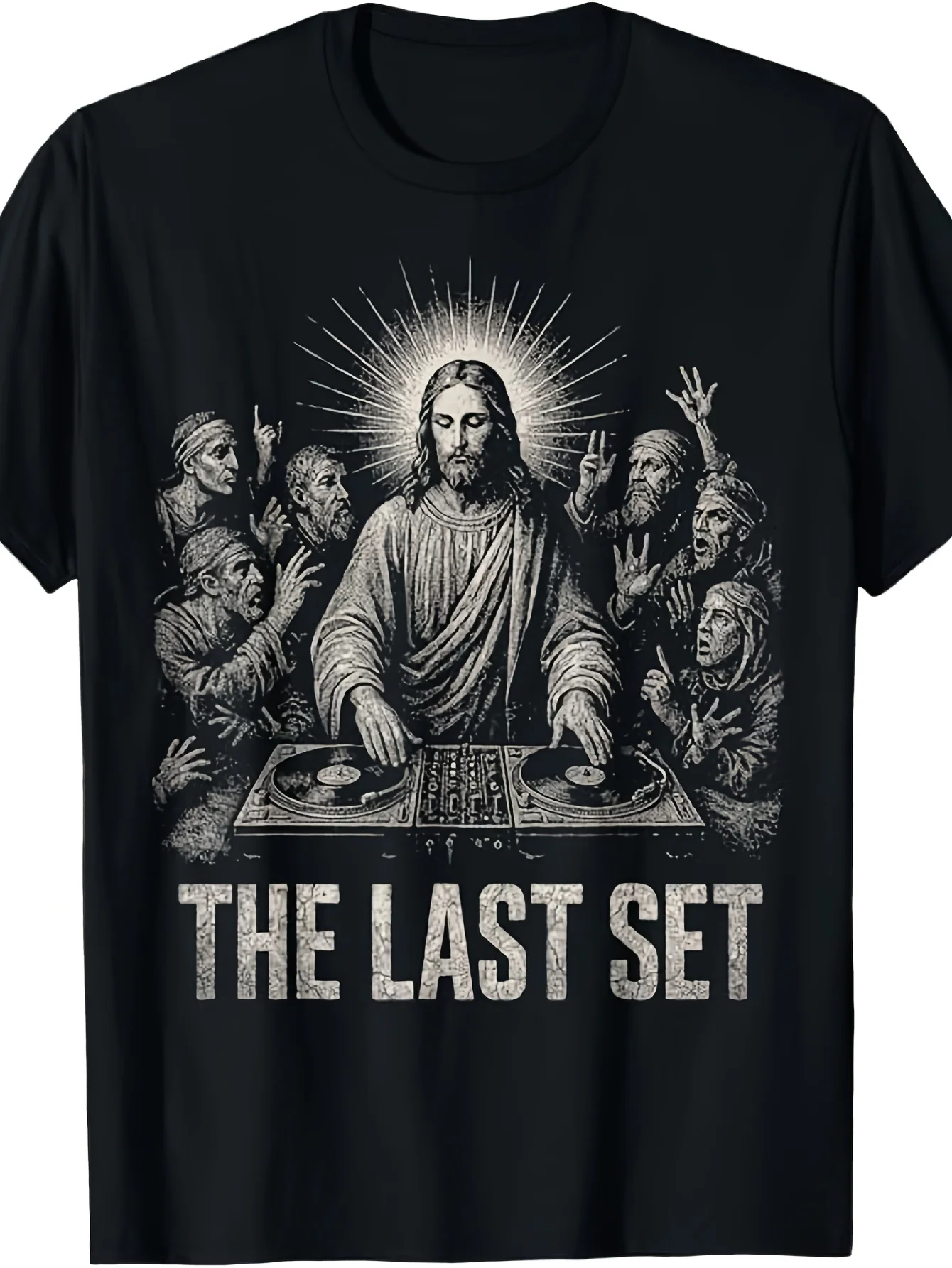 Men'S Tech House Electronic Minimalist Goa Rave Drumbeat T-Shirt, Classic Round Neck Design, Soft And Comfortable High-Quality Fabric, Suitable for Casual Sports Occasions, Unisex Collectible T-Shirt