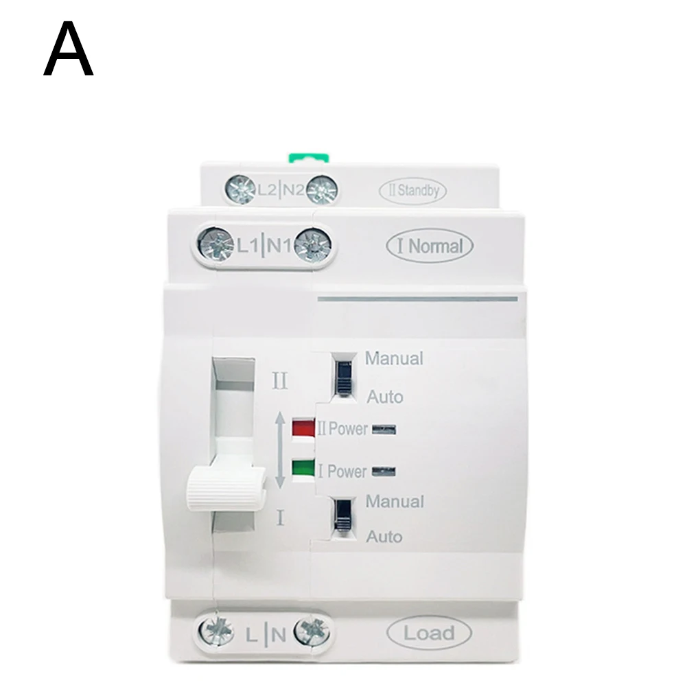 

Электрическая система переключения с двойным источником, предназначенная для домашнего использования, эффективно при номинальной кривизны от 32 А до 63 А.