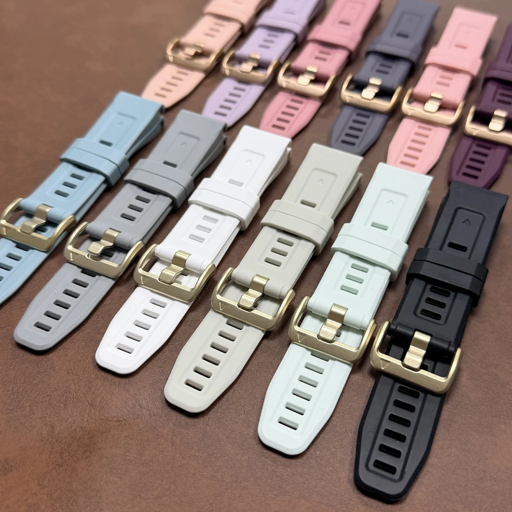 20mm Silicone Strap For Garmin Fenix 8 9 Pro 43mm Sports Band Women Soft Bracelet For Epix Pro 42mm/7S 6S 5S QuickFit Watchband