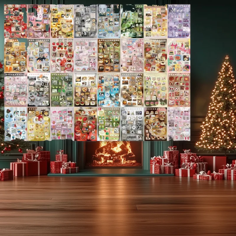 

50 Sheets/pack Character Stickers Cross Border Die Cut Hand Account Sticker Book Vintage Mark Series European Style