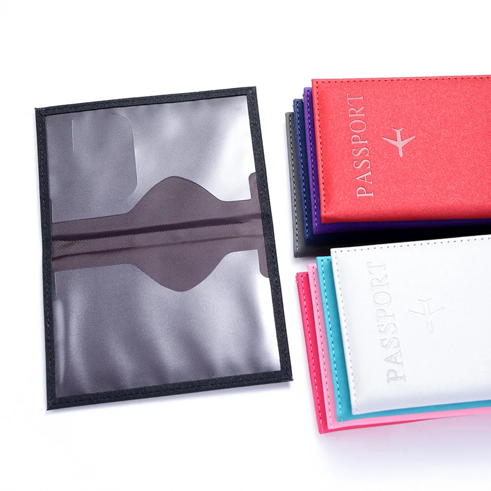Women Men Passport Cover PU Leather Travel ID Credit Card Case Holder Passport Holder Wallet Purse Bags Pouch Travel Accessories
