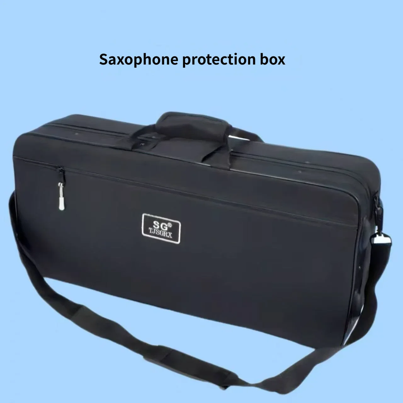 Alto Saxophone Hard Case Portable Alto Sax Gig Box Velvet Lining Waterproof Instrument Handbag Shoulder Backpack