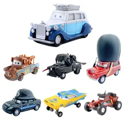 Disney Pixar Cars 3 Lightning Mcqueen Koningin Van Engeland Grote Tand Dark Knight 1:55 Spuitgieten Auto Metalen Model speelgoed Verjaardagscadeau