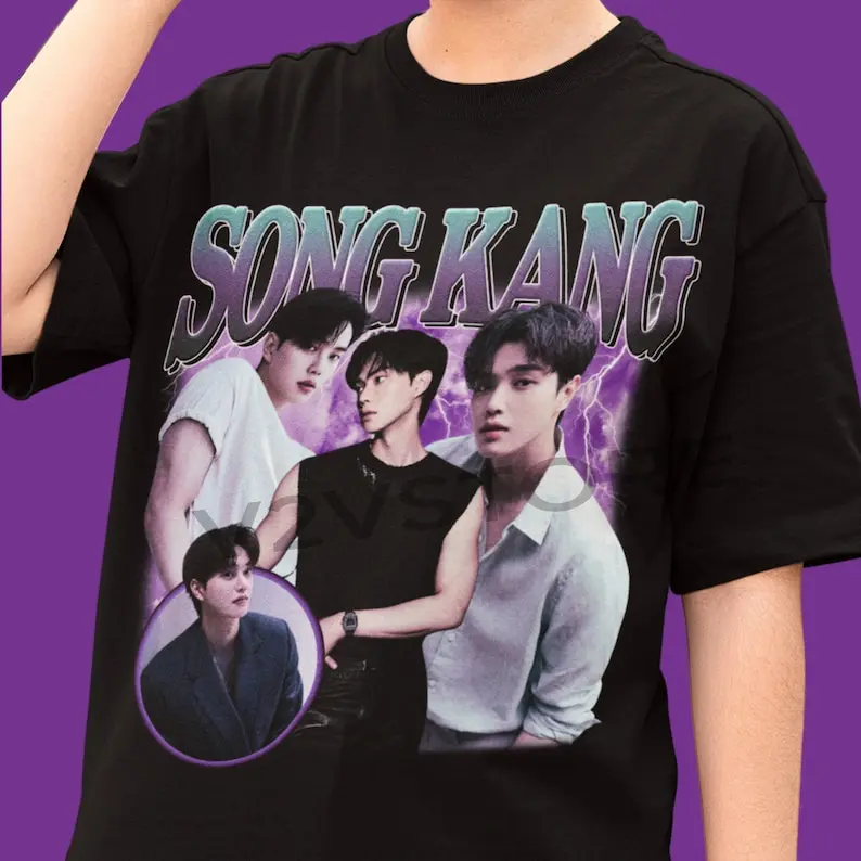 Vintage Song Kang Unisex Tshirt  Kpop bootleg Tshirt