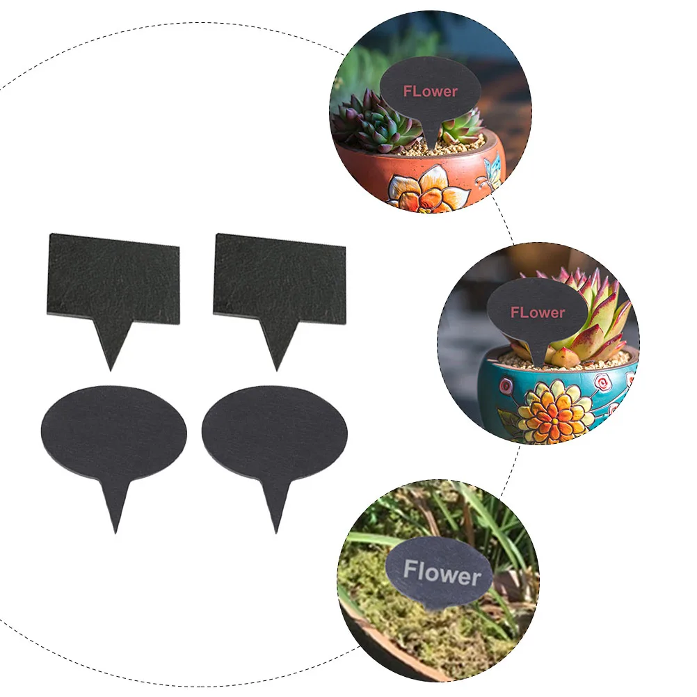 

10pcs Plant Labels 5 6x6cm Oval 5x7cm Square Gardening Flower Tags Cake Toppers Decorations Durable Writing Friendly