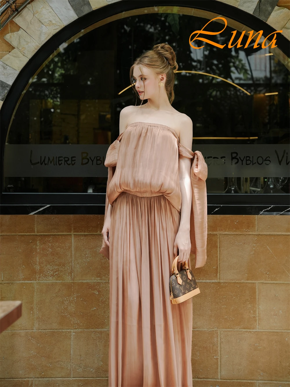 تخصيص لينة الشيفون قارب الرقبة مساء اللباس الأنيق القوس فستان كوكتيل مزاجه قطار الاجتياح فساتين المناسبات الخاصة