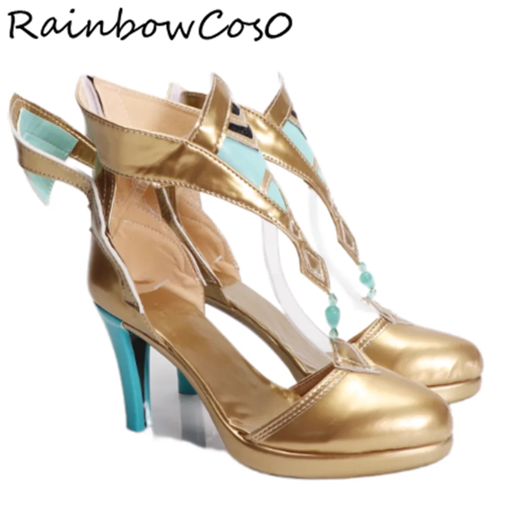 Buty do cosplayu Nefer Genshin Impact, buty do gry, anime, na imprezę, Halloween, RainbowCos0 W5334