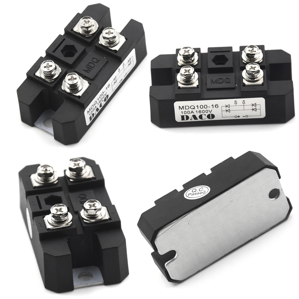 1PCS MDQ 100A Amp 1600V Volt Single 1 Phase Diode Metal Case Bridge Rectifier TS