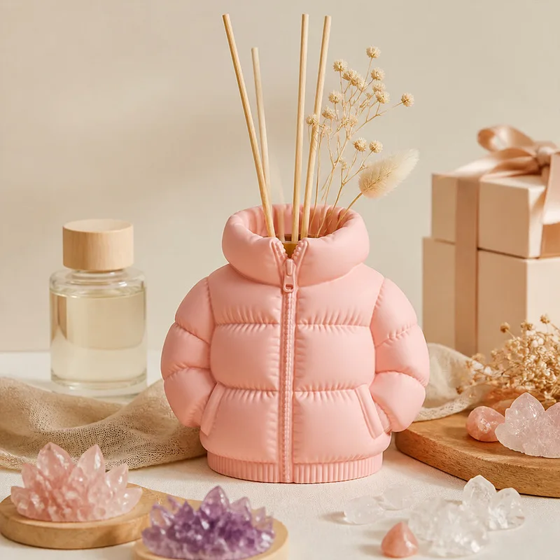 DIY Resin Epoxy Vase Pen Holder Storage Jar Coat Shaped Silicone Mold Aromatherapy Plaster Handmade Craft Tool
