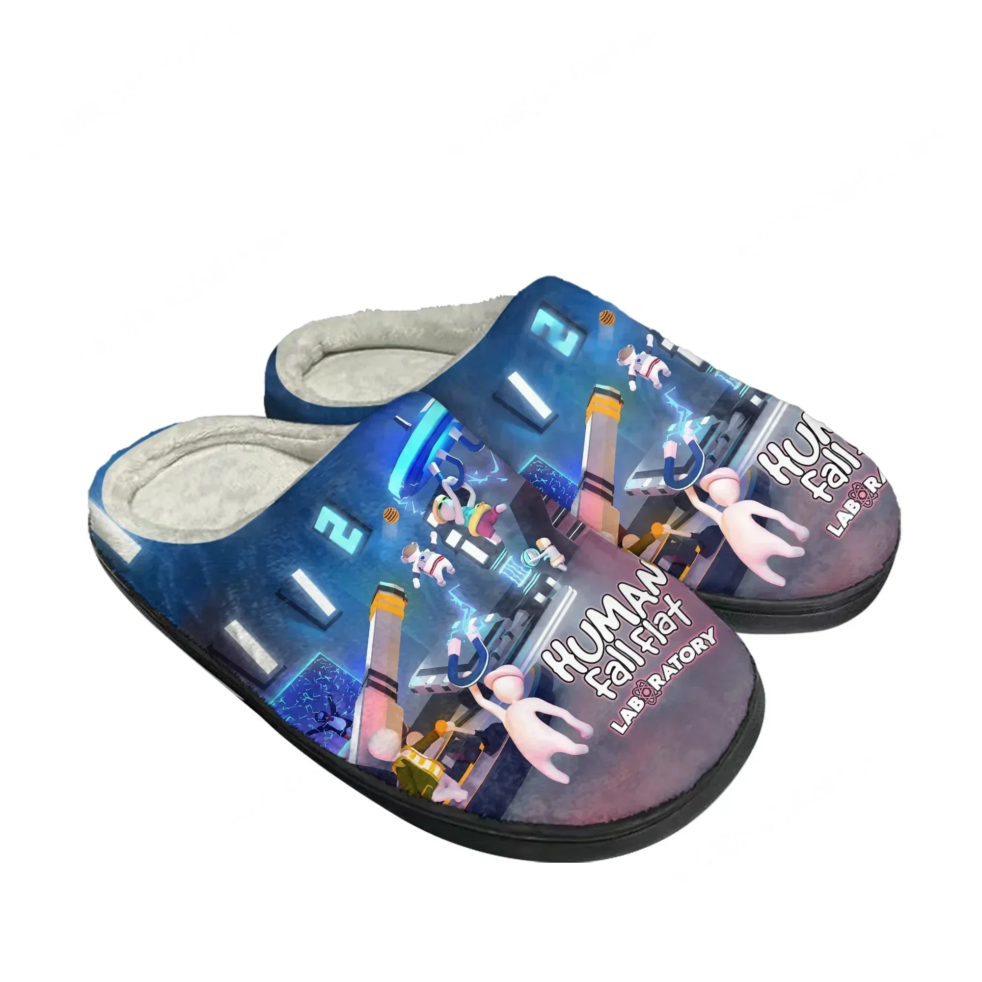 

Cartoon Game Human Fall Flat Home Cotton Slippers Men Women Plush Bedroom Casual Keep Warm Shoes Fashion Tailor Made Slipper